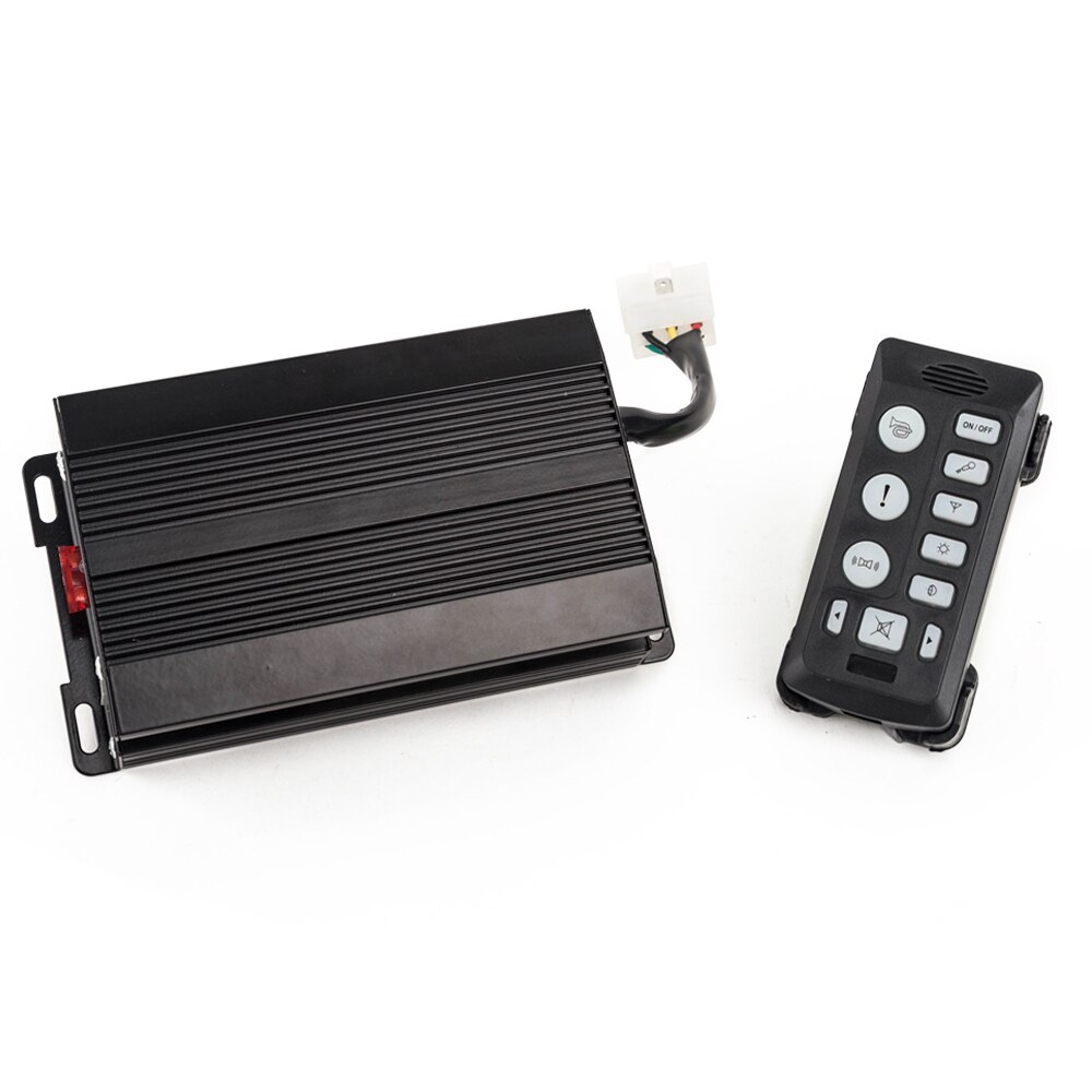 YHAAVALE 6203 Car Police Siren 200W 12V Electronic PA System 9 Tones Wired Handheld Mic Fire Amber Police Emergency Siren