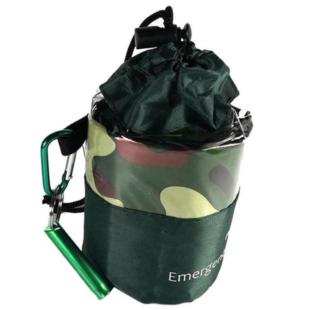Saco de dormir de emergencia ultraligero, manta de rescate impermeable, para acampar al aire libre, senderismo, térmico, mantiene el calor, portátil