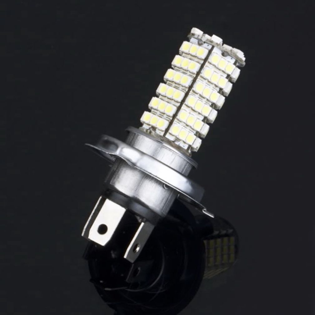 H4 Led Koplamp 3528 120 Smd Lamp 6500K Witte Auto Styling Fog Gloeilamp Parking