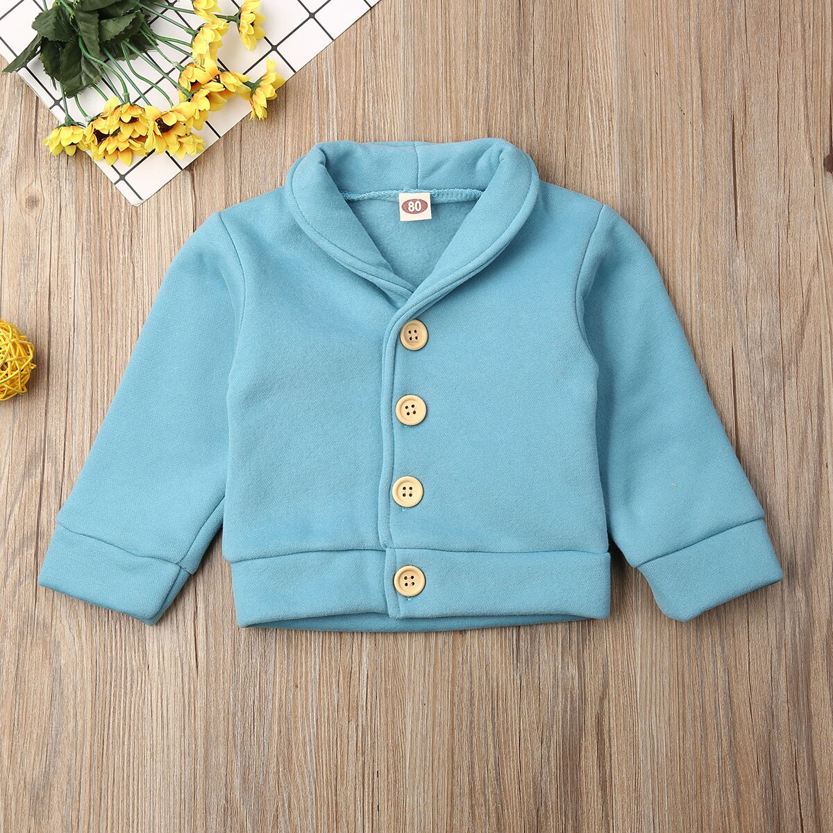 CA Peuter Baby Jongens Kleding Met Lange Mouwen Top Herfst Winter Jasje Uitloper: Blauw / 4T