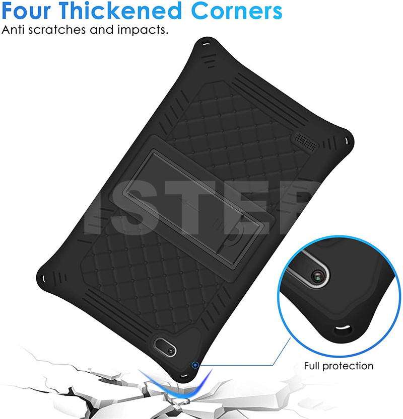 Pro Samsung Galaxis Tab A8 SM-T290 SM-T295 8.0" Tablette PC Sanft Shockproof Silizium Startseite Fall mit Rückseite Kickstand