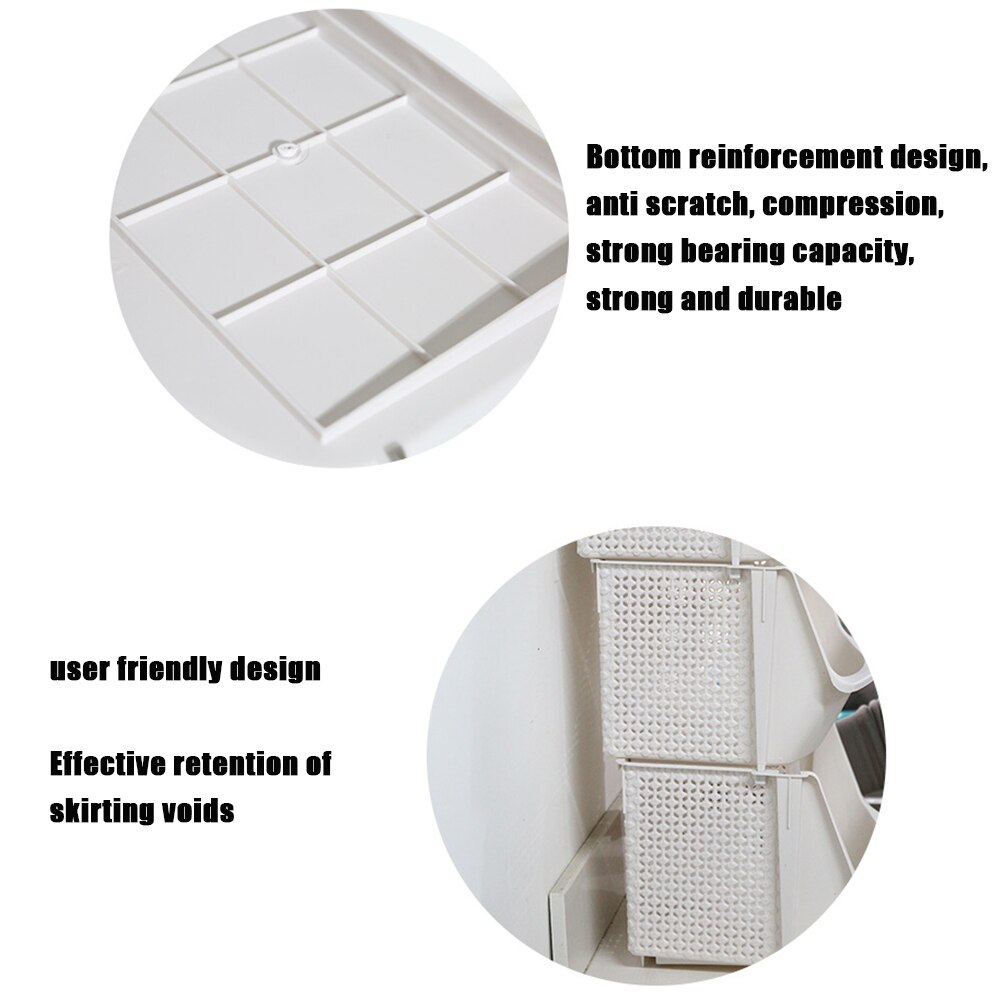 Kitchen Storage Basket Plastic Multi-functional Hollow Vegetables Fruit Racks Stackable Organizer FP8