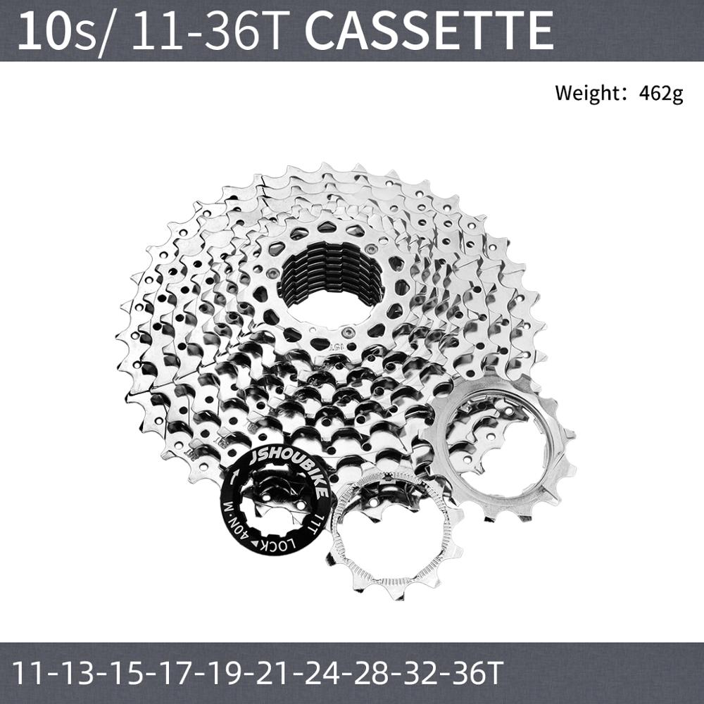 Jshou fietscassette 11v 9 10 11 speed fiets tandwiel onderdelen accessoires 11t 23t 25t 32t 36t voor mountainbike racefiets mtb: Ct 10s 11t to 36t