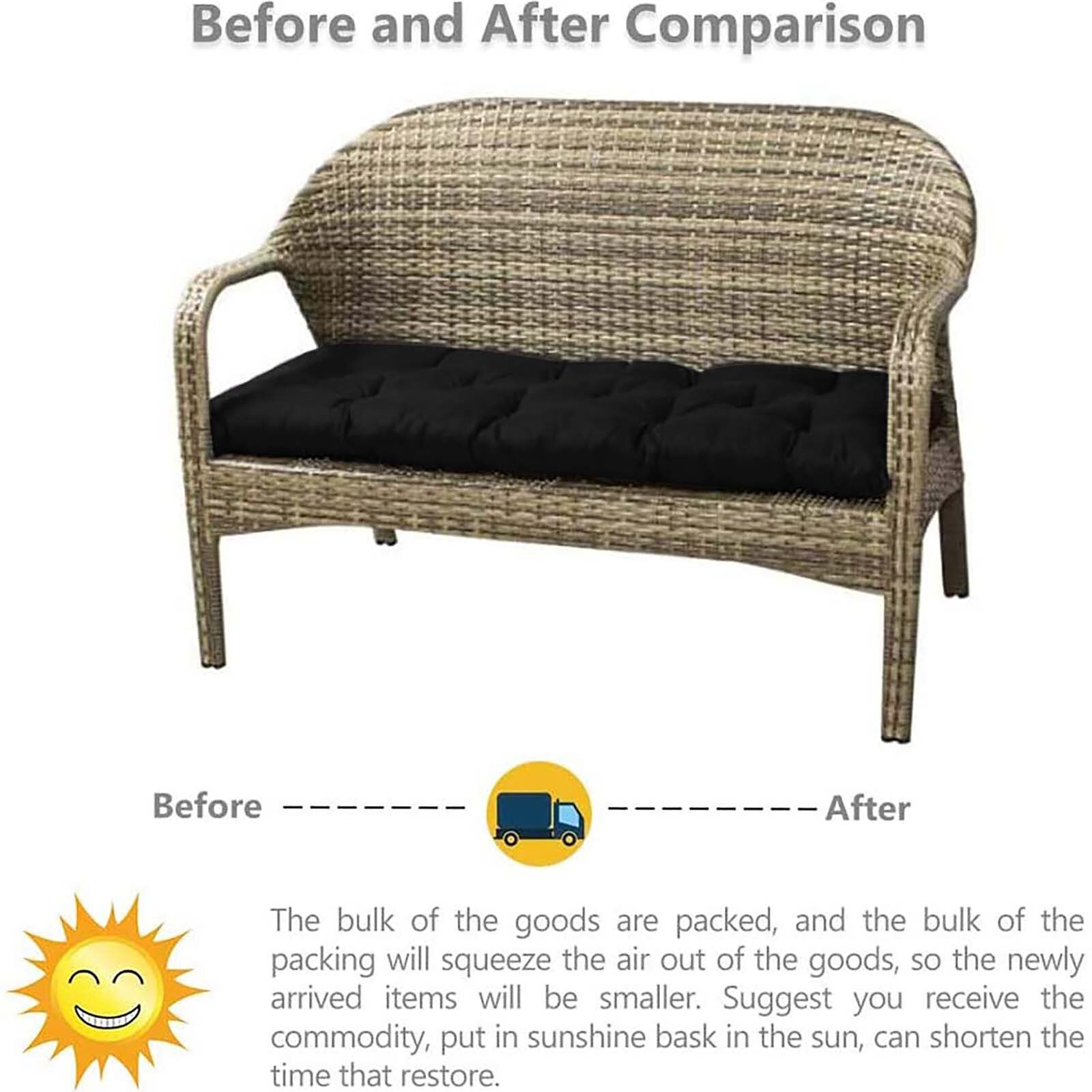 Zachte Bench Kussen Met Vaste Tie Lange Rechthoekige Swing Kussen Voor Ligstoel Tuinmeubelen Ligstoel Effen Coussin Cojines Sofa