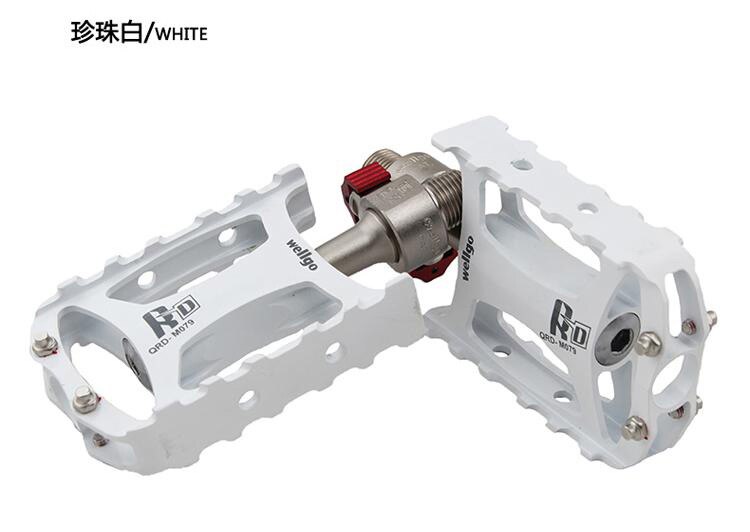 Wellgo QRD-M079 Pedal de rodamiento ultraligero, Pedal de liberación rápida para bicicleta de montaña o carretera, piezas para bicicleta: no 3