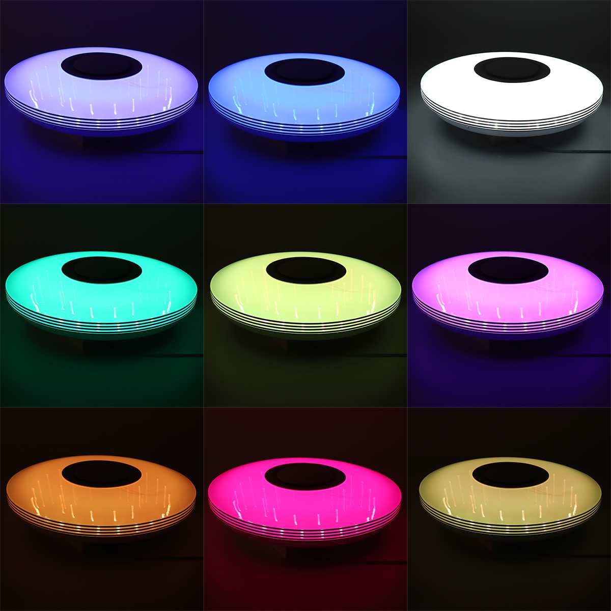 100W Wifi App Intelligente Controle Moderne Rgb Led Plafondlamp Home Verlichting Bluetooth Muziek Licht Slaapkamer Smart Plafondlamp