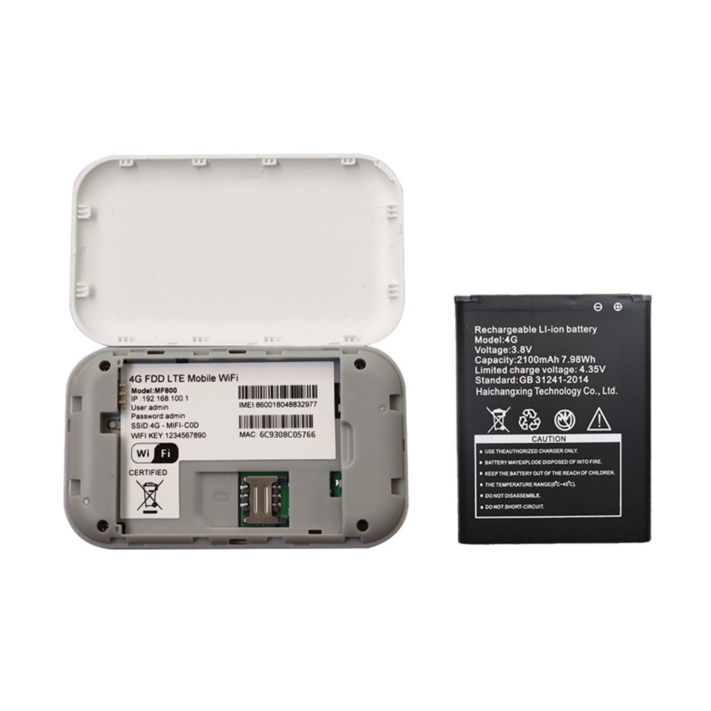 Router WiFi Kieszonkowy 4G Przenośny Hotspot Mobilny - Slot na Kartę SIM Modem Bezprzewodowy 150Mbps