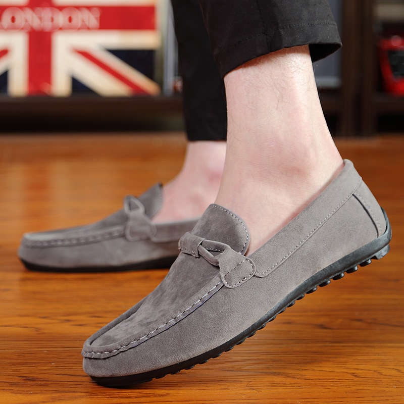 Mode Heren Loafers Zapatos De Hombre Zomer Gezellige Suède Slip Mannen Schoenen Leisure Rijden Mocassin Mannen Soft Casual Sneakers