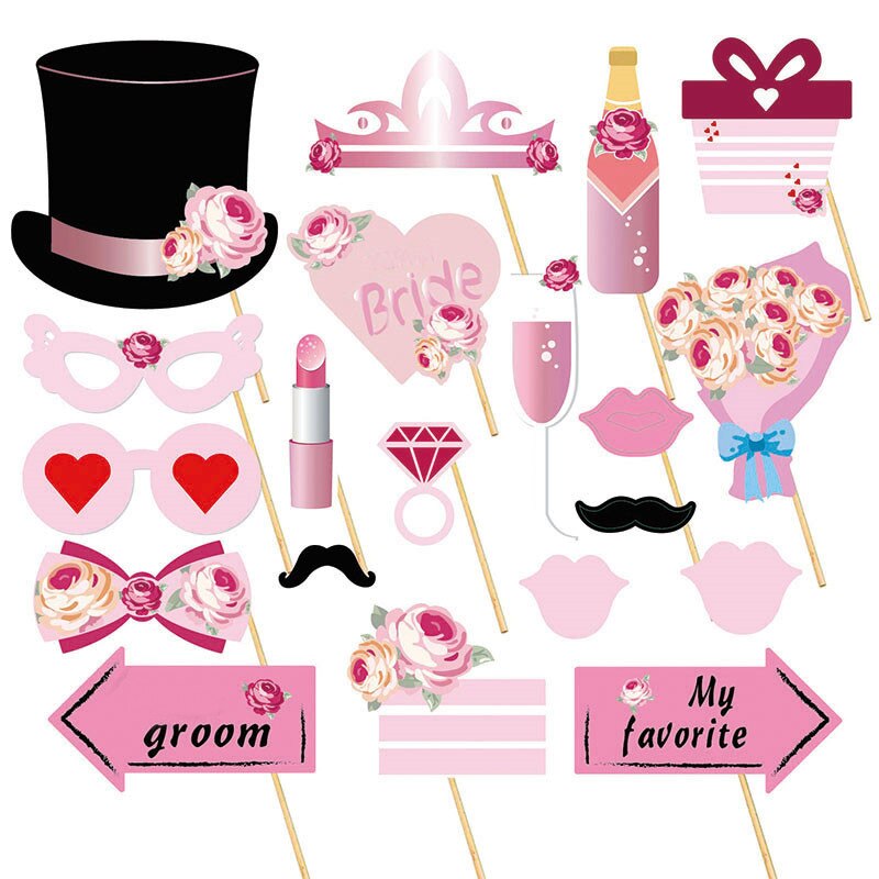 AOZUO 20PCS Funny Lip Mouth Photobooth Props, Handheld Party Selfie Photo Props Accessories For Carnival Wedding Table Decoration Birthday Graduation - View #8