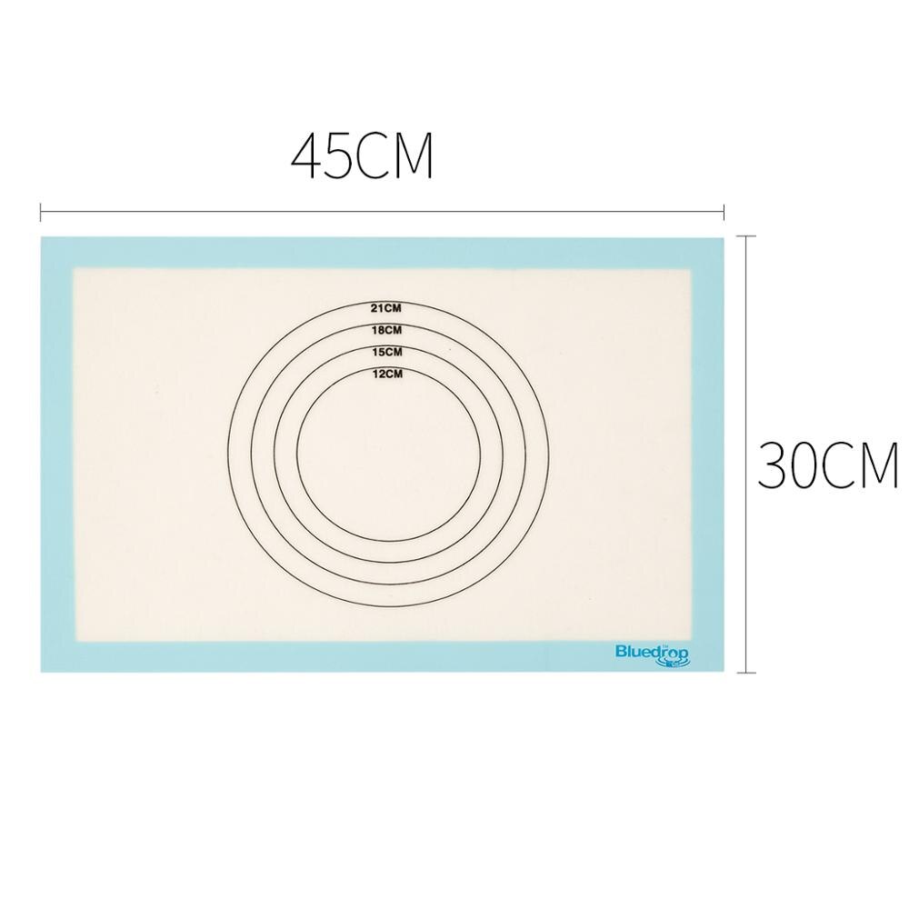 Bluedrop Silicone baking mat Non stick pastry mat cookies cooking sheet oven liner food bakery baking sheets for oven 30x45cm