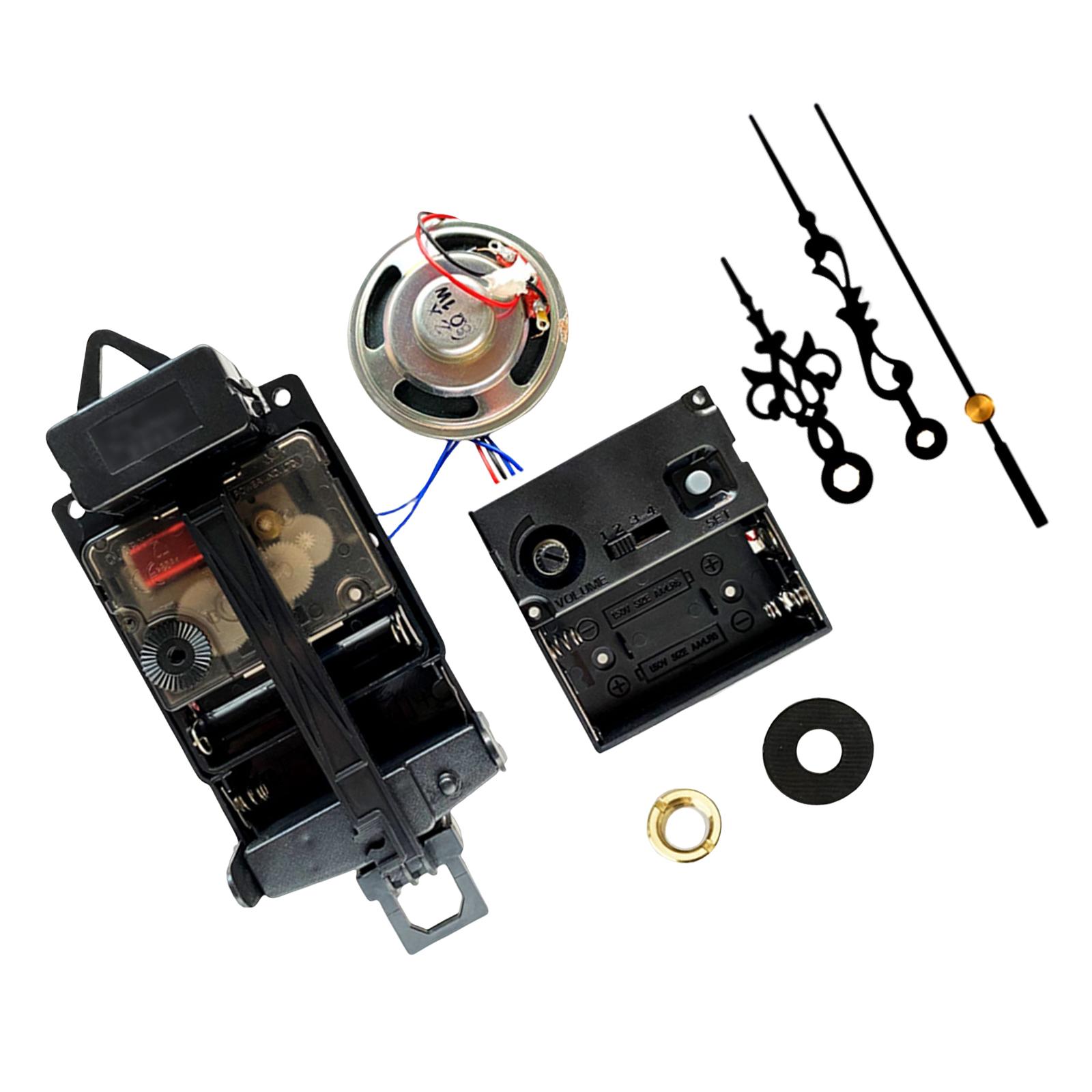 Mecanism de ceas cu pendul cu cutie muzicală, accesorii pentru ceas cu pendul cu corn, mecanism melodic, set de ceasuri pentru îmbunătățirea locuinței diy