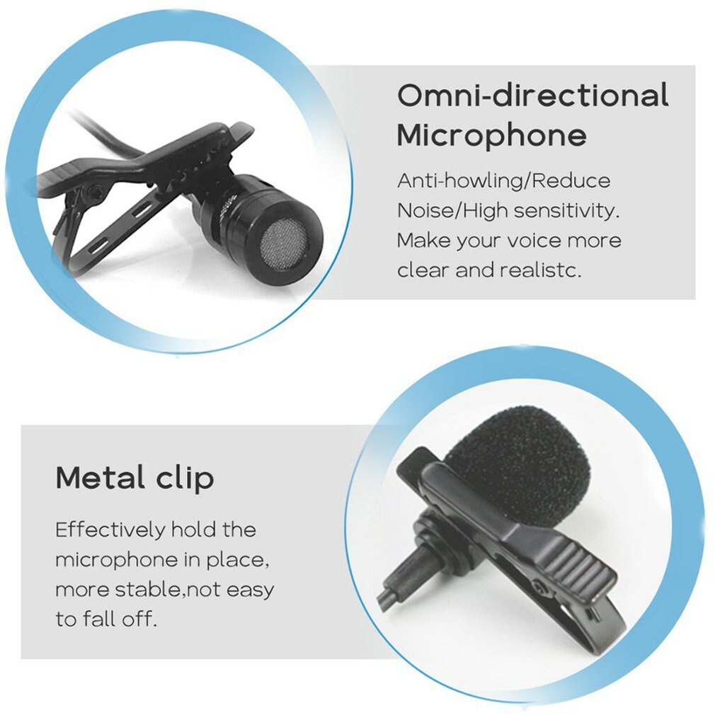UHF Lavalier Microphone Wireless Utensil For Making Recordings Or Direct Vlog Interviews Compatible For IPhone PC