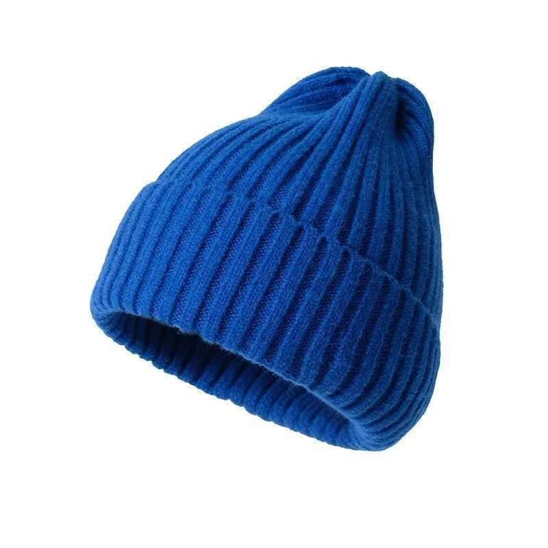 Gorro de invierno para mujeres, hombres, niños y niñas, gorro de ganchillo de Color sólido, gorros tejidos de otoño Unisex, gorros, accesorios salvajes