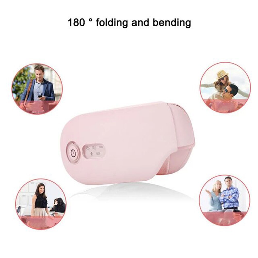 Smart Airbag Vibration Eye Massager Eye Care Instrumen Heating Bluetooth Music Relieves Fatigue Anti Wrinkles Relax Eyescare