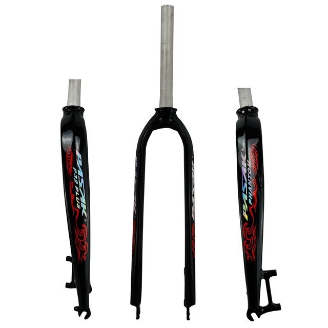 PASAK-horquilla rígida de aluminio para bicicleta de montaña, horquilla de 26 ", 27,5" y 29 "para bici de carretera P32, freno de disco de modelar: 1
