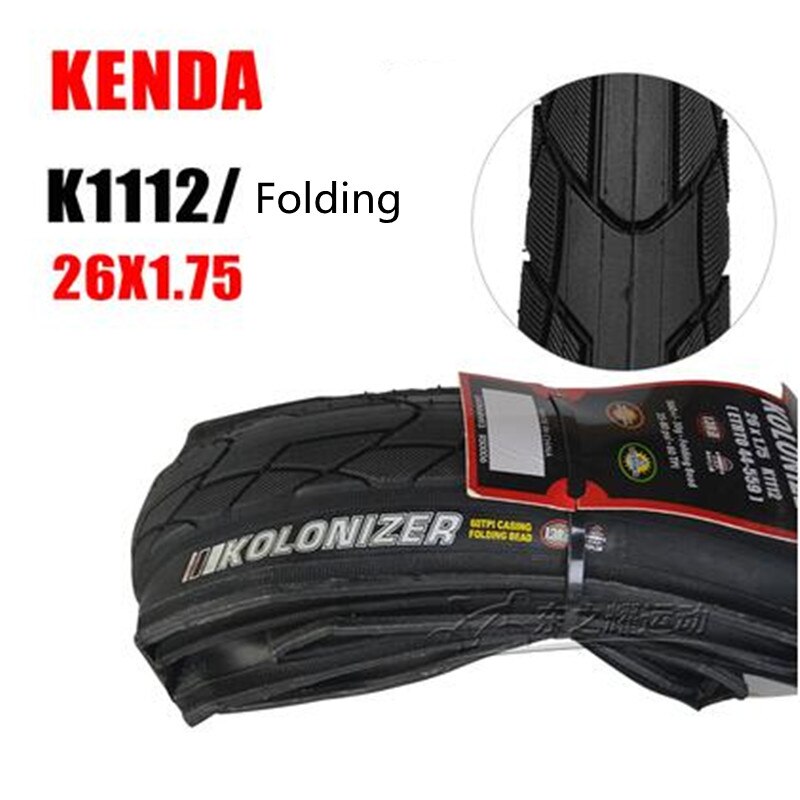 Kenda K1112 Mountain Bicycle Tyre 26 * 1.5 /1.75 MTB Bike Tire Cycling parts: Folding 26X1.75