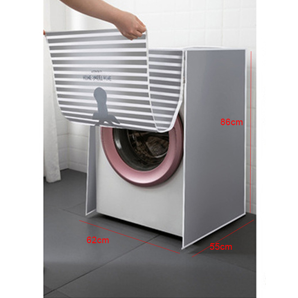 Washing Machine Cover Top Loading/Front Loading Laundry Cover Waterproof Drum Washing Machine Case Dust Covers Household: Fawn-Roller
