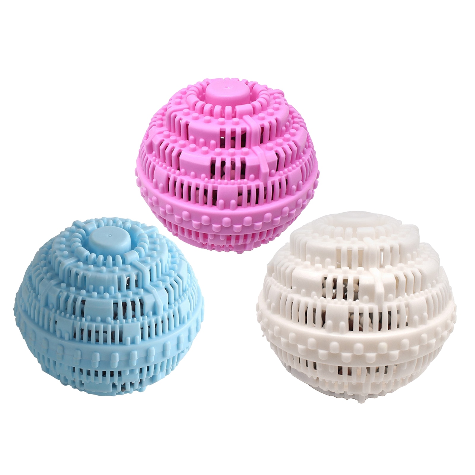 Lavage lessive boules épilantes Anti-enroulement lave linge boule bleu