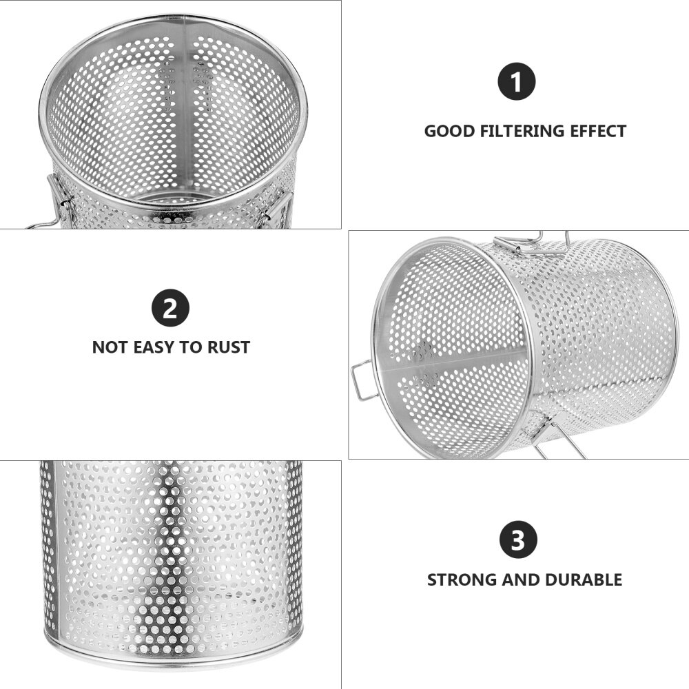 1 Pc Stainless Steel Brine Basket Useful Seasoning Ball Spice Filter (Silver)