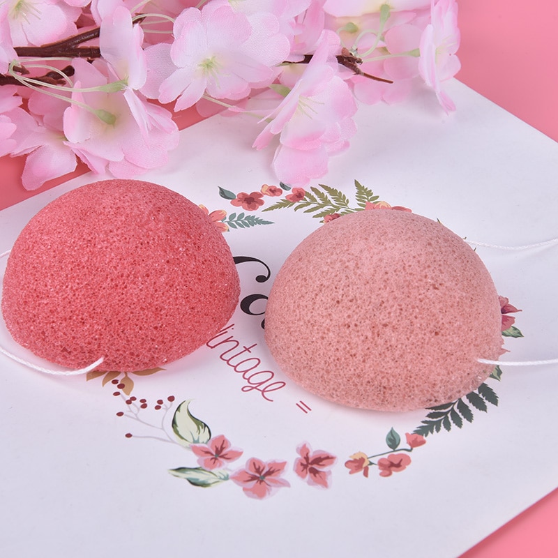 Konjac-esponja de carbón de bambú Natural, esponja de limpieza, maquillaje, herramienta de limpieza Facial, belleza suave, esencial, Konnyaku, 1 Uds.
