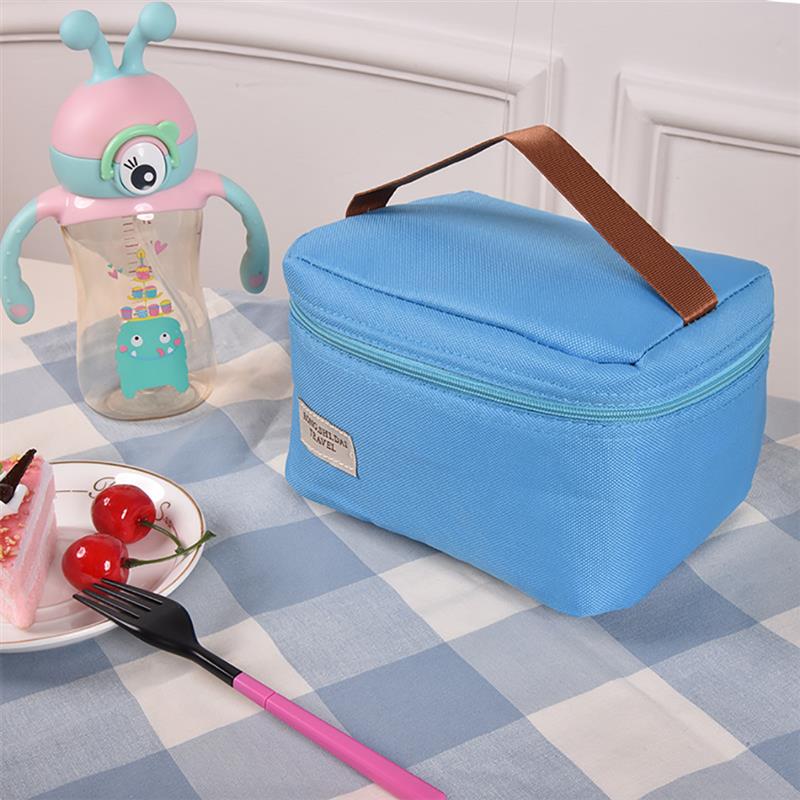 Thermal Picnic Lunch Bag For Children Kids Cute Candy Jelly Color Food Lunch Bags Handbag Girls Women Insulated Box Tote