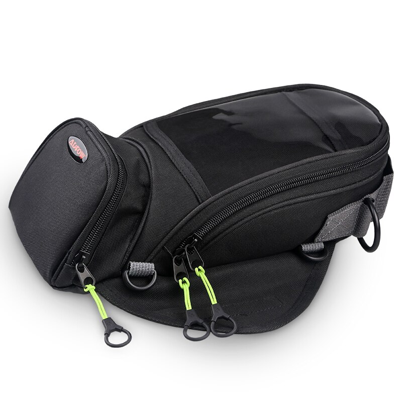 Bolsa magnética para tanque de motocicleta, correas fijas para navegación por teléfono móvil, bolso de combustible multifuncional para moto, paquete de Motor: Default Title