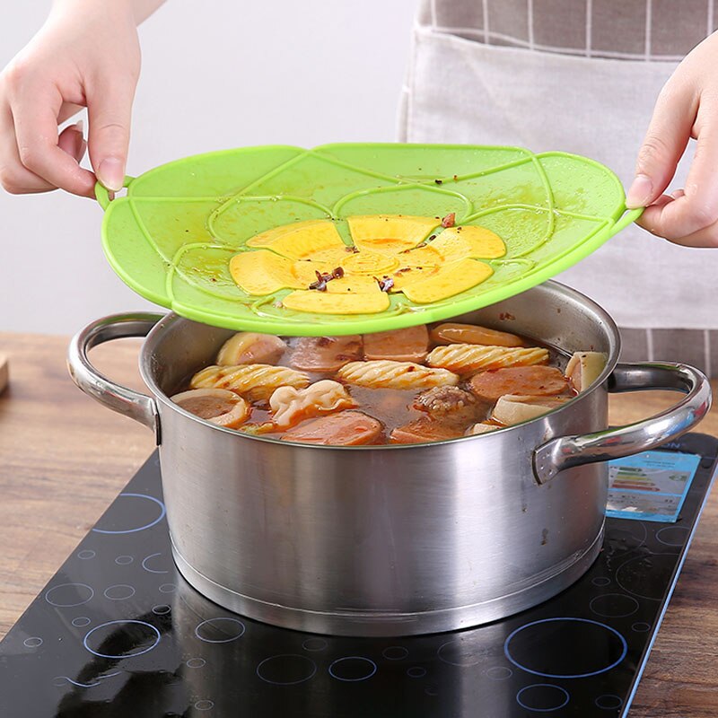 Siliconen Deksel Spill Stopper Cover Voor Pot Pan Stofdicht Splash-Proof Pot Deksel Koken Gereedschap Bloem Kookgerei home Kitchen Gadgets