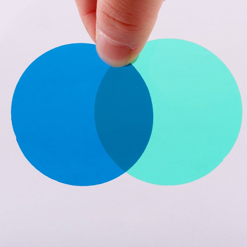 Trichromatic Filter Three Primary Colors Transparent Sheet 90mm RGB Filter Physical Optics Experiment Teaching Equipment