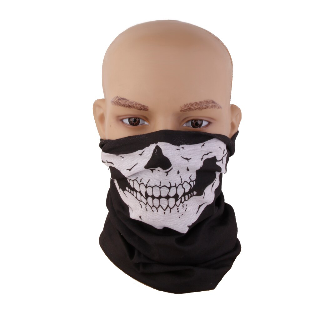 Multi-use Skull Bandana Bike Motorcycle Half Face Mask Sports Head Scarf