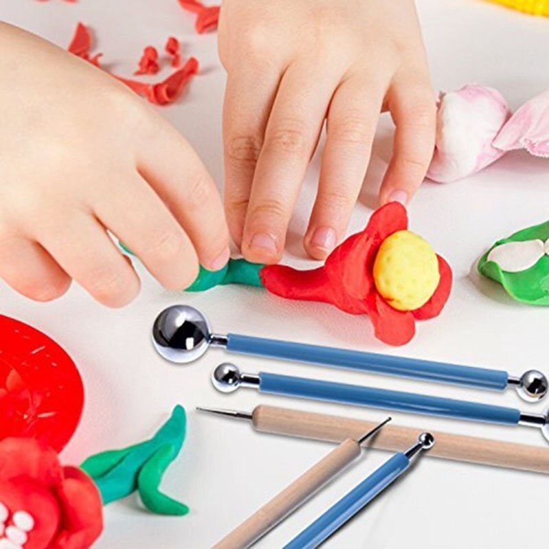 10 Pcs Ball Stylus Dotting Tools Clay Ceramics Pottery Carving Embossing Sculpting Set HYD88