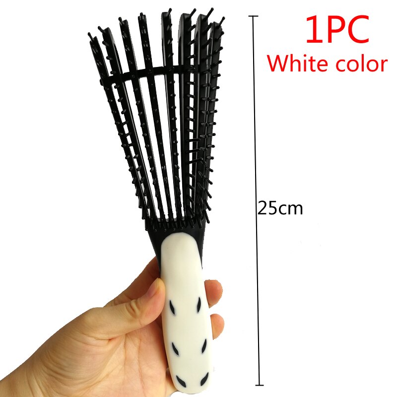 Scalp Detangling Massage Brush For Women Afro Natural Hair African 4C Kinky Curly Long Wavy Hair Scrub Styling Tool: 1pc Big White