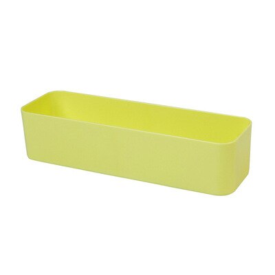 Boîte de rangement murale en plastique, support de télécommande, décoration de la maison, boîte de rangement de cosmétiques, support mural: L-yellow