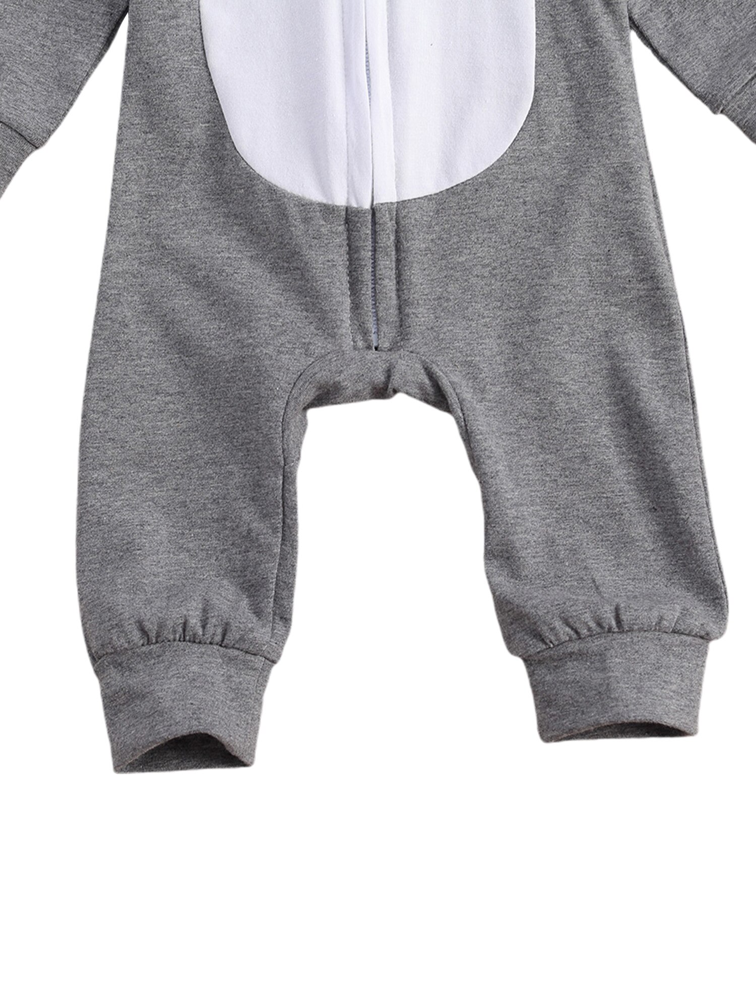 Pudcoco Pasgeboren Peuter Baby Jongen Meisje Rits Romper Hoioded Jumpsuit Bodyusit One-Stukken Leuke Gezellige Zachte Ademende Kleding 0-24M