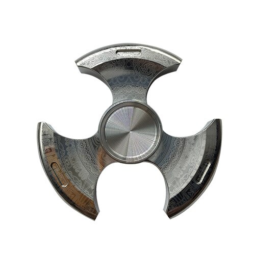 Fidget Spinner Stainless Steel Mayan Color Metal Hand Spinner 5-9min Dice Exterior Smooth Finger Tri Spiner Gyro Toy For Kid: Mayan Steel Color