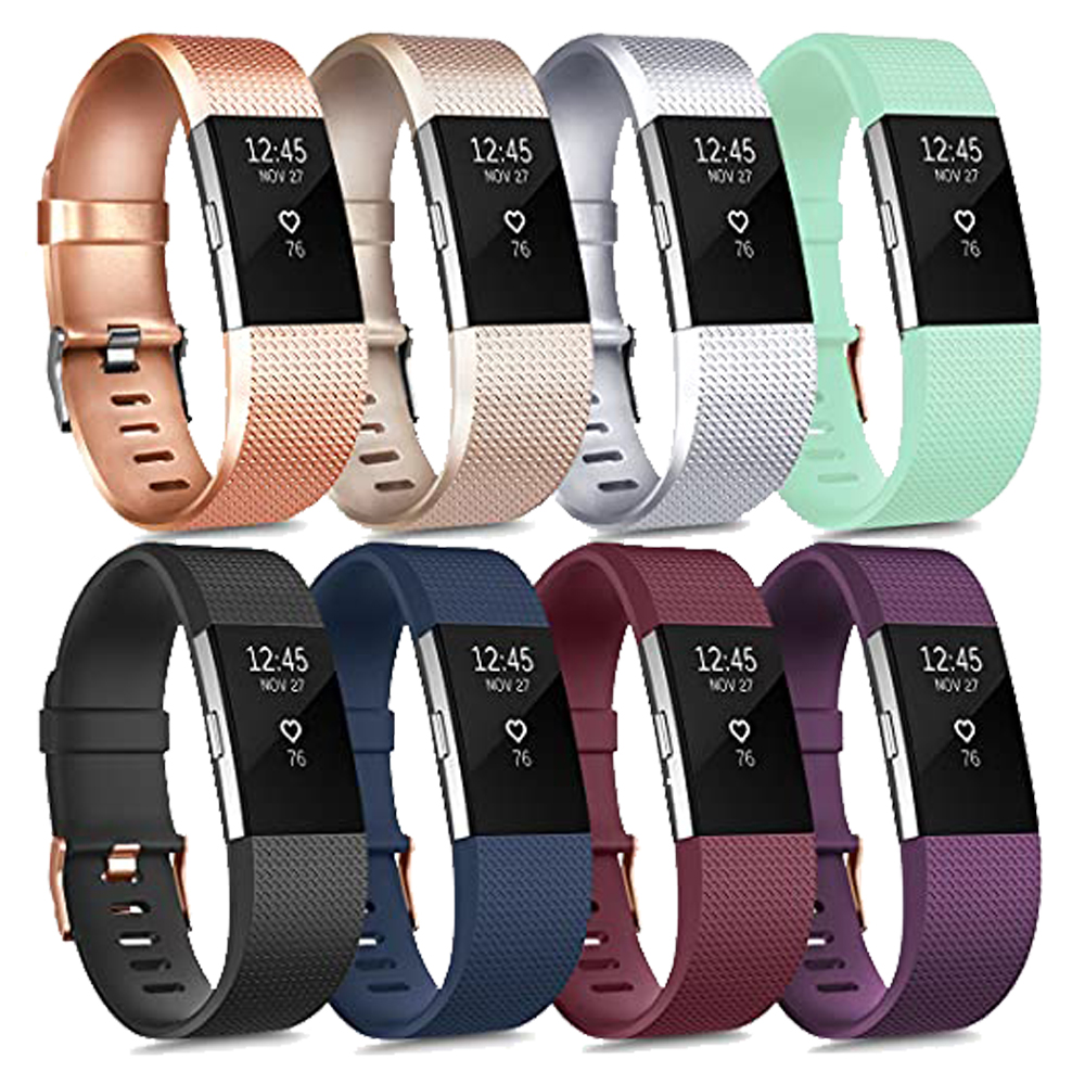 Correa para Fitbit Charge 2, pulsera de reloj, bandas de repuesto de silicona, pulsera para Fitbit Charge 2, accesorios para reloj inteligente