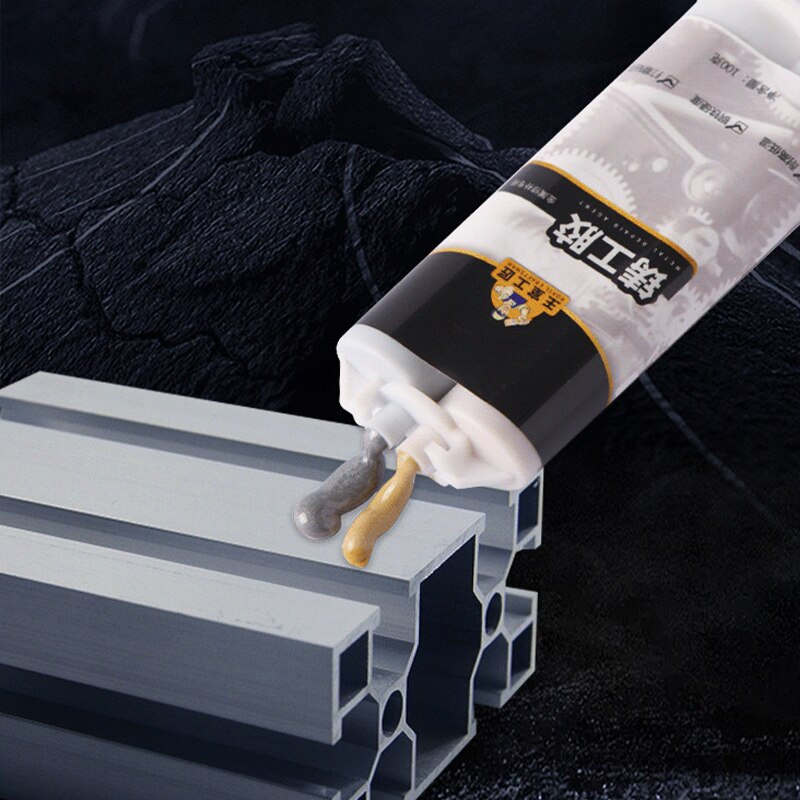 300G Industriële Metalen Reparatie Pasta Lijm Hittebestendigheid Koude Lasmetaal Reparatie Pasta A &amp; B Lijm Gel Casting agent Gereedschap