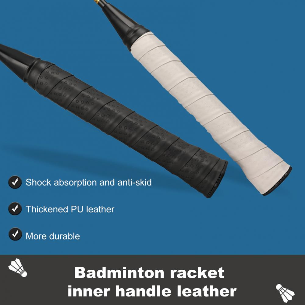 Bande de préhension pour raquette de Tennis, en Faux cuir, auto-adhésive, antidérapante, manchon de Protection, antichoc, pour batte de Baseball