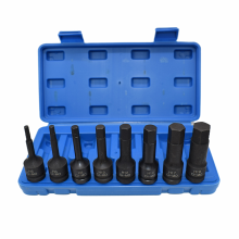 1/2 " fyrkantig insexhylsa 8 st set 78mm långa cr-mo metriska insexhylsor  h5 h6 h7 h8 h10 h12 h14 h16