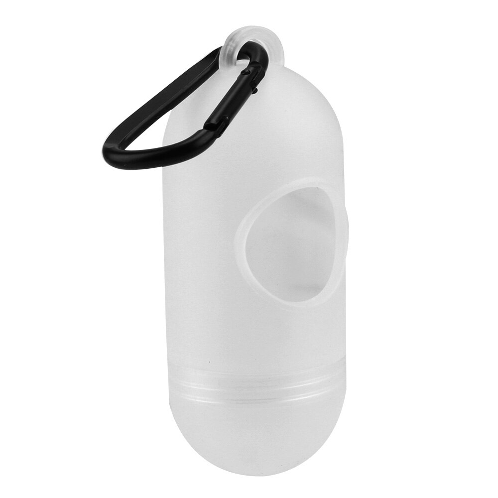 PE Portable Poop Trash Bag Storage Box Poop Bag Dispensers Pets Trash Box Pet Waste Bags Outdoor Garbage Holder Dispensers: A Type White