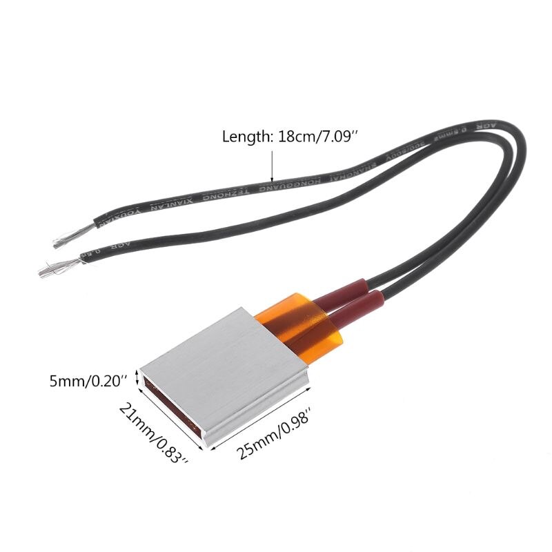 12v ptc keramisk elektrisk värmeplatta aluminiumskal keramikplåt konstant temperaturvärmare