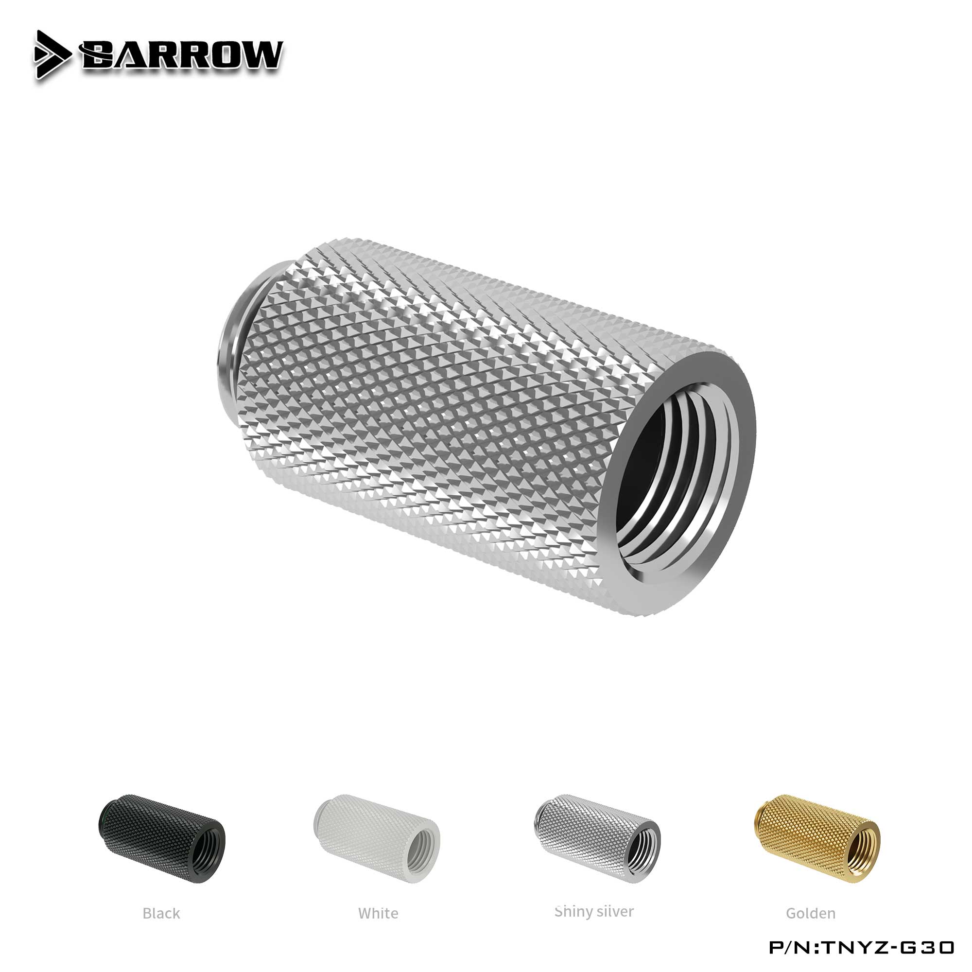 Barrow Extender Male To Female Fitting G1/4 Liquid Cooling System PC TNYZ-G7.5 TNYZ-G10 TNYZ-G15 TNYZ-G20 TNYZ-G30 TNYZ-G40
