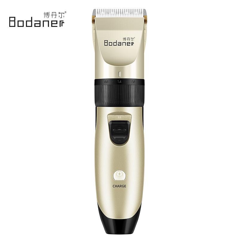 Hair Trimmer Rechargeable Hair Clipper Waterproof Wireless Electric Machine Beard Trimmer Body Men Haircut: Red