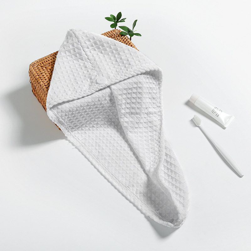 Sterk Absorberend Wafel Haar Droog Cap Vlakte Droog Haar Handdoek Magie Haar Droog Cap Tulbanden Voor Vrouwen Handdoeken Handdoeken badkamer