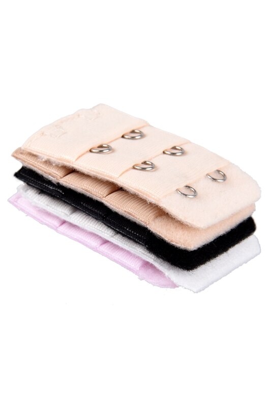 5 stuks 2 haakjes bh verlengbandjes lichtroze beige wit voor dames