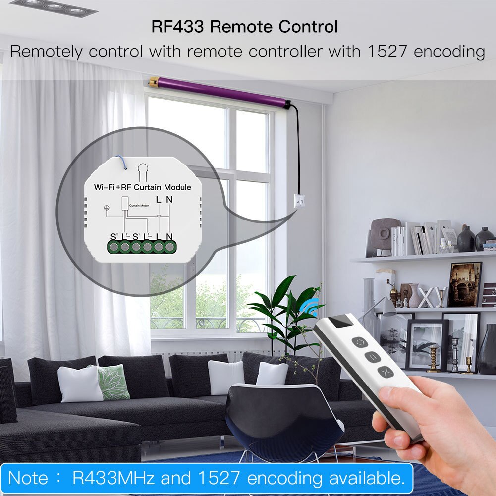 wifi smart curtain switch Smart Life Tuya APP Remote Control wall curtain switch module work with alexa googlehome smart curtain