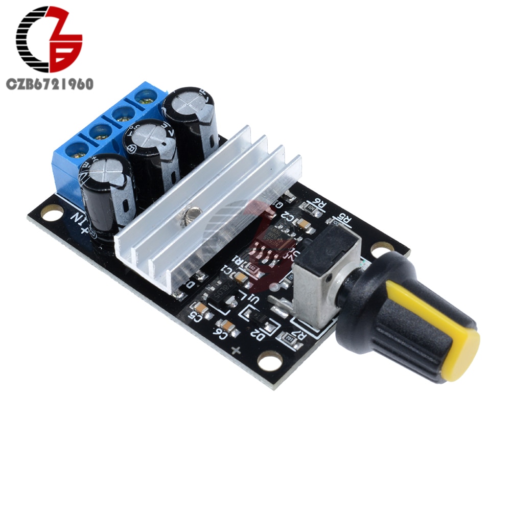 6-28V Voltage Regulator 3A 80W PWM DC Motor Speed Controller Regulator 12V 24V Adjustable Variable Speed Control