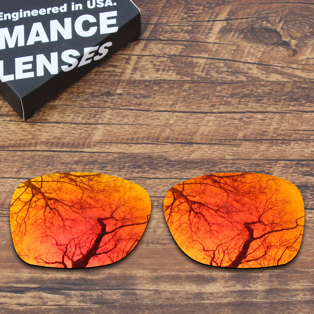 Toughasnails polariserede erstatningslinser til oakley katalysator solbriller ildrød spejlet farve (kun objektiv)