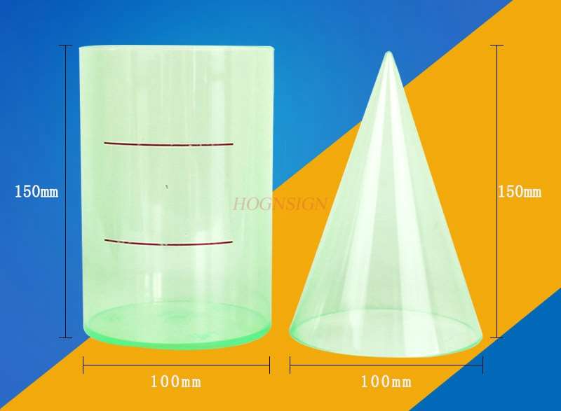 Wiskunde Leermiddelen Cilindrische Kegel Volume Onderwijs Aid Basisschool Wiskunde Cilinder Model Volume Oppervlakte