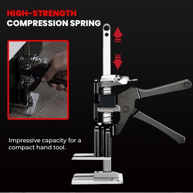 Anti Slip Jack Lifter Cabinet Height Regulator Labor-saving Arm Door Use Board Hand Tools Moving Plaster Sheet Repair: black