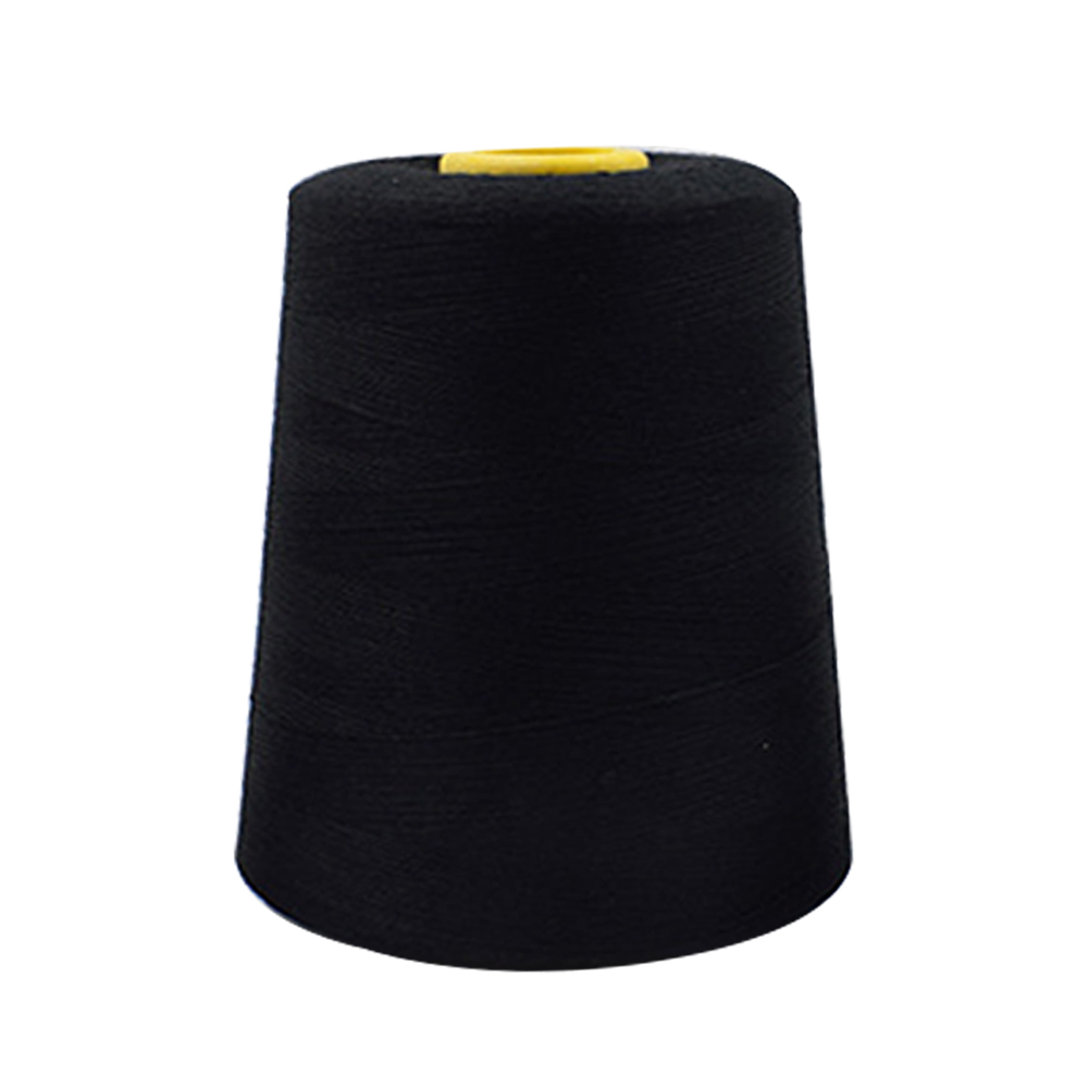 4 pezzi di filo per macchina da cucire overlock resistente da 8000 iarde, filo per cucire industriale in poliestere, coni metrici, filo per cucire bianco e nero: Up047936